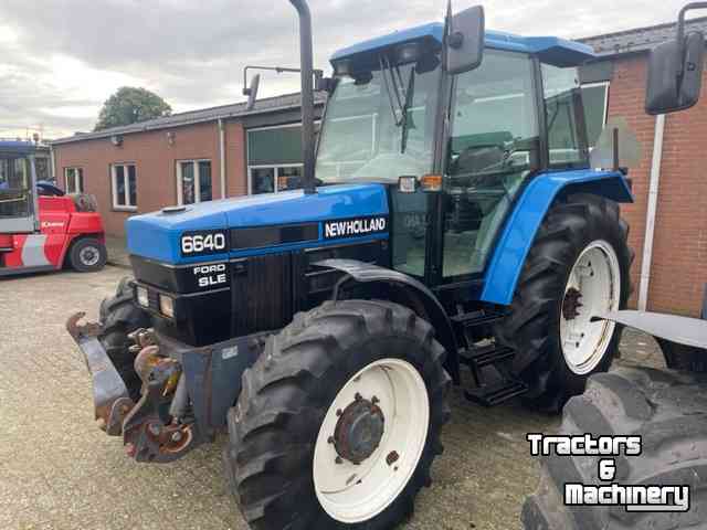 Tracteurs New Holland 6640 SLE 16/16-speed, Zuidberg fronthef + frontpto