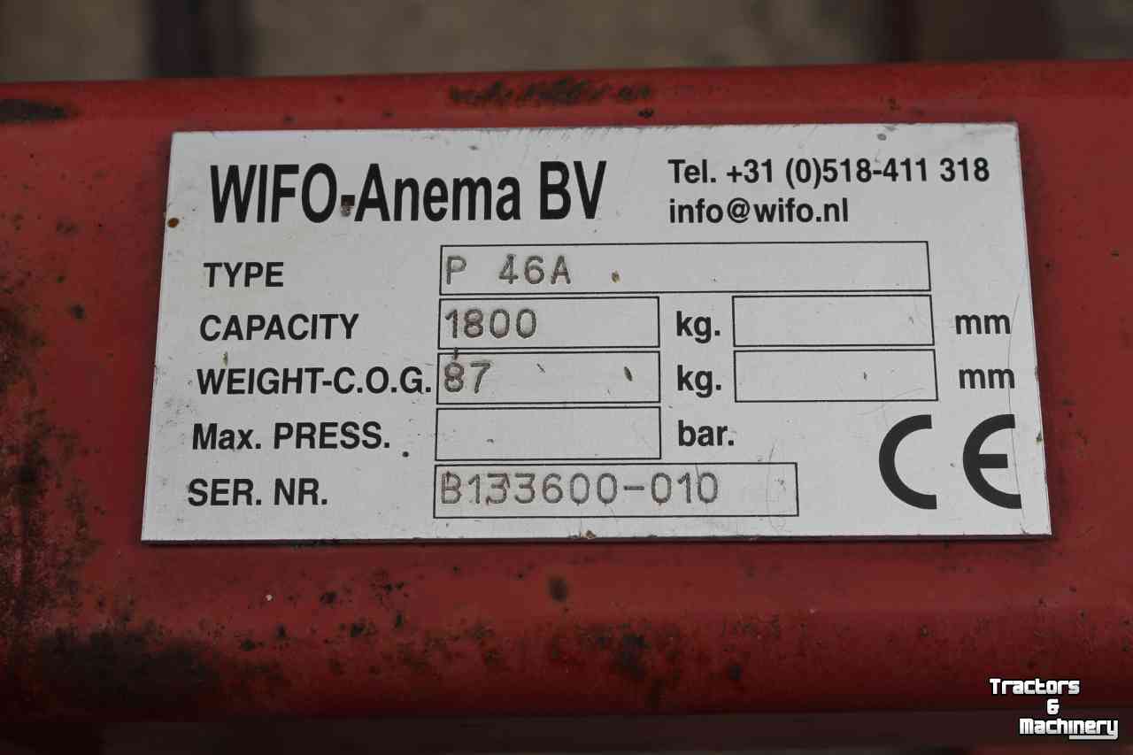 Autres Wifo P46A palletvork palletdrager palletlepels driepunt