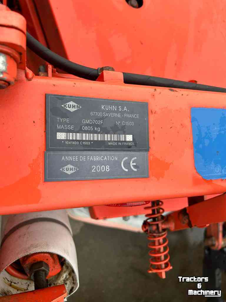 Faucheuse Kuhn GMD 702F Frontmaaier