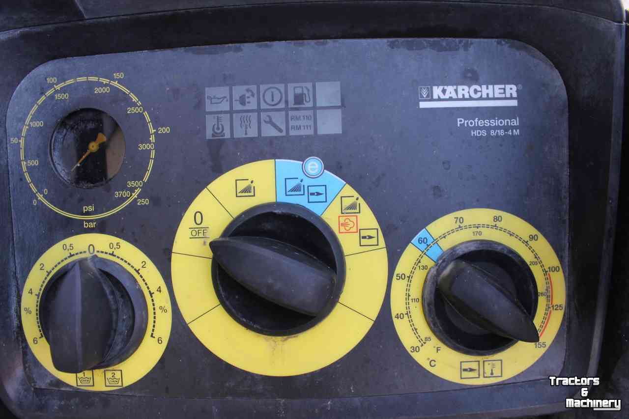 Nettoyeur à haute pression Chaud/Froid Karcher HDS8/18-4MX heetwater hogedrukreiniger stoomcleaner met slanghaspel Kärcher