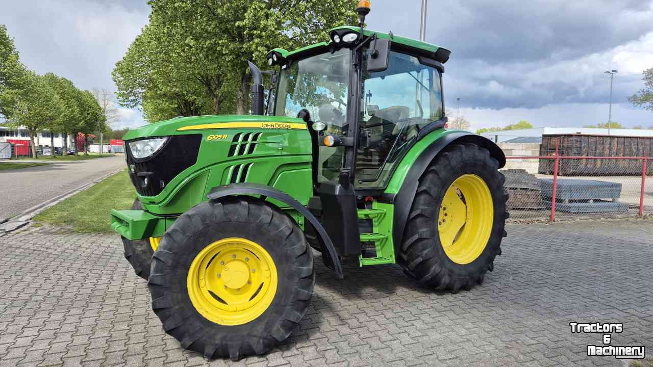 Tracteurs John Deere 6105R AutoQuad 40Km/h, TLS, 2014, 6085uur!!