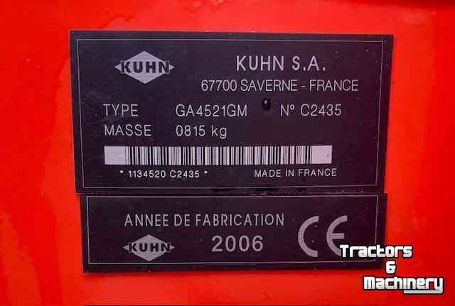 Andaineur Kuhn GA 4521 GM