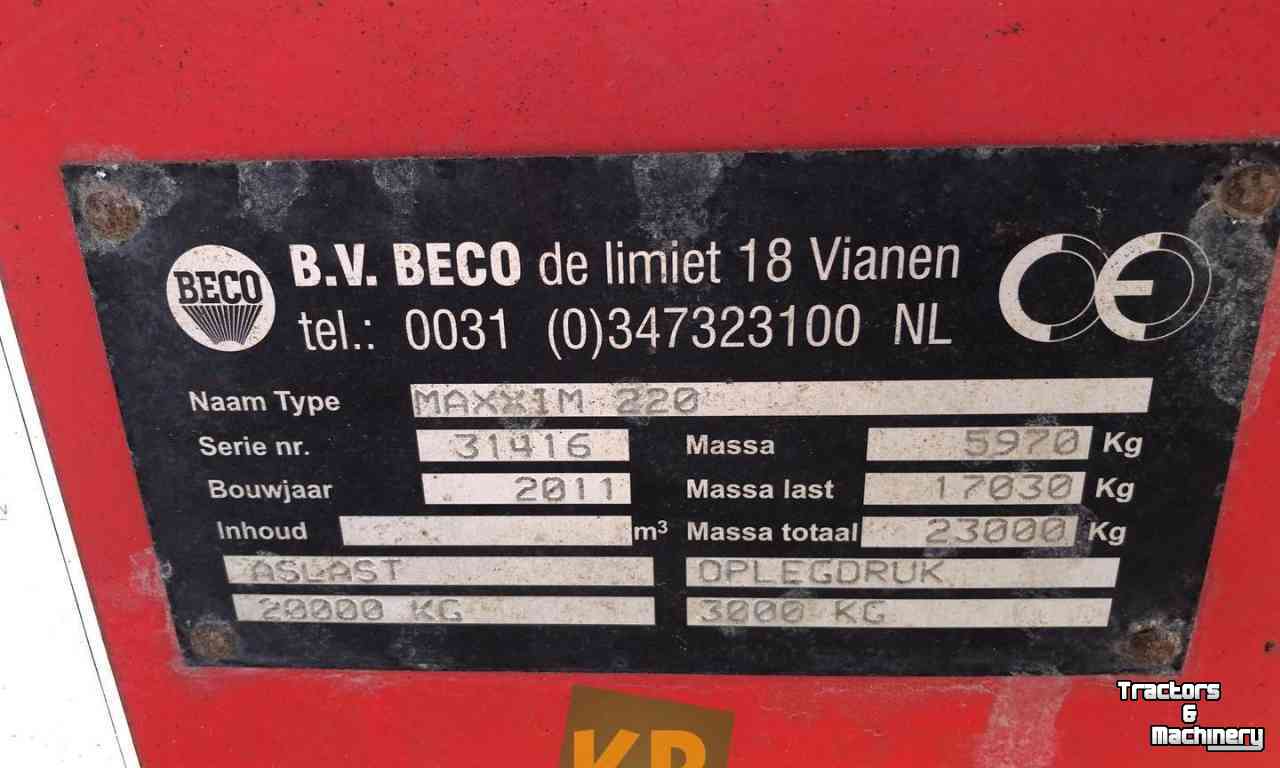 Tombereau / Benne TP Beco Maxxim 220