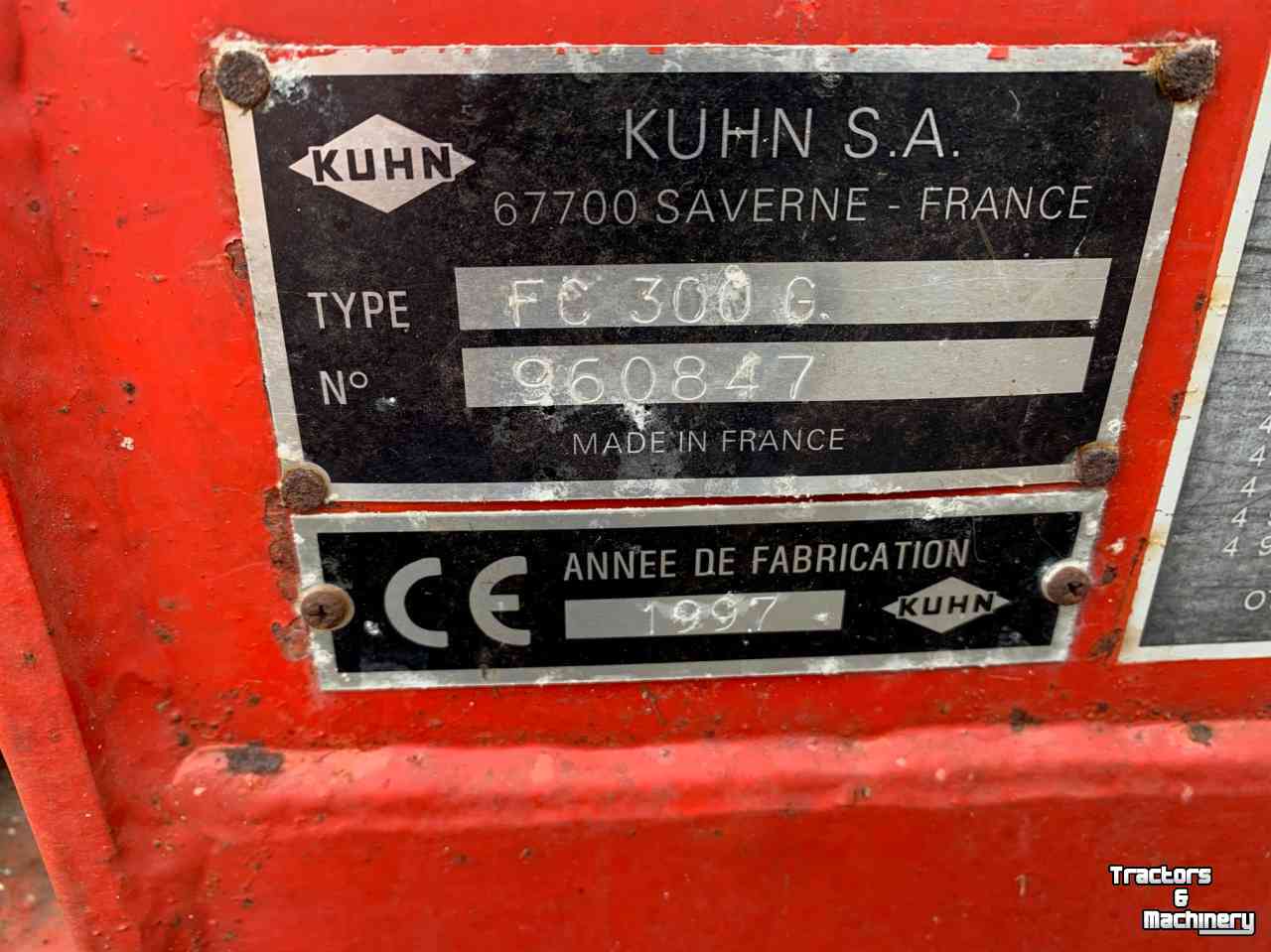 Faucheuse Kuhn FC 300G