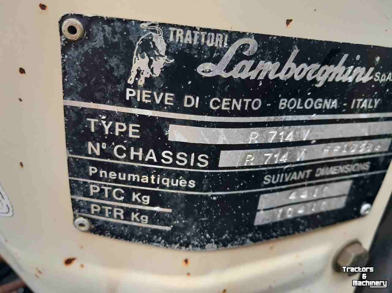 Tracteurs Lamborghini R 714V  Smalspoor