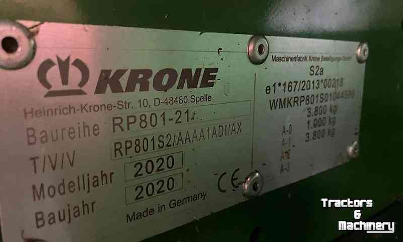 Presses Krone Comprima F 155 XC Plus Rondebalen-pers