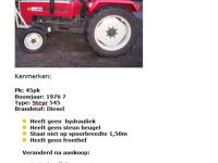 Tracteurs Steyr 545