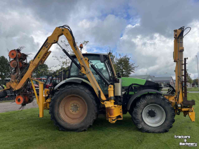 Tracteurs Deutz Agrotron ttv 610 met herder cavalier mbk 418 en herder front giek