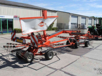 Andaineur Kuhn GA6622 dubbele cirkelhark wiersmachine hark rugger zijafleg treintjeshark